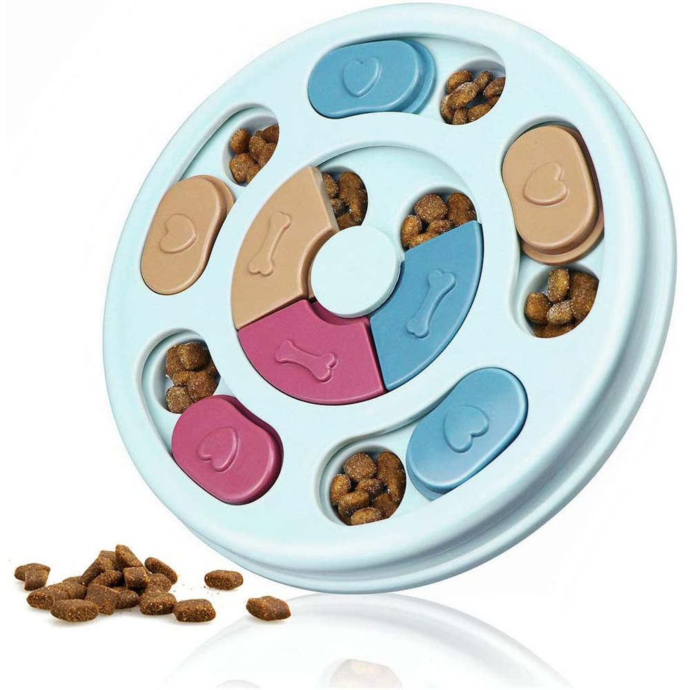 Dog Puzzle Feeder Toy - 개 퍼즐 장난감 느린 피더 증가