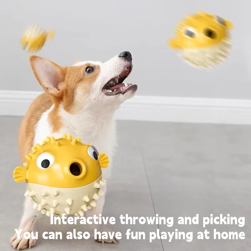반응형으로 작동하는, 물고기 모양의 간식 자동 분배 장 - Dog Puzzle Feeder Toy 리뷰 및 가격